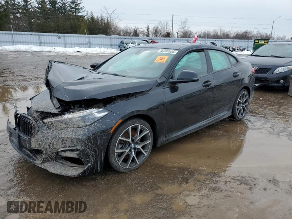 2021 BMW 2 Series 228i xDrive with VIN WBA73AK01M7J34180, listed as a Copart auction lot 46400955 with Not provided miles and Salvage title. Bid and sale history available at DreamBid. Image 1.