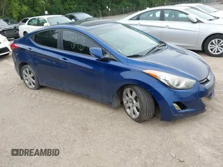 2013 Hyundai Elantra GLS with VIN KMHDH4AE8DU642438, listed as a IAAI auction lot 42521584 with 163,946 mi miles and . Bid and sale history available at DreamBid. Image 1.