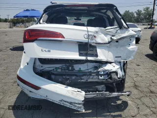 2023 Audi Q5 S line Premium Plus with VIN WA1EAAFY5P2062766, listed as a Copart auction lot 60162975 with 35,886 mi miles and Salvage title. Bid and sale history available at DreamBid. Image 6.