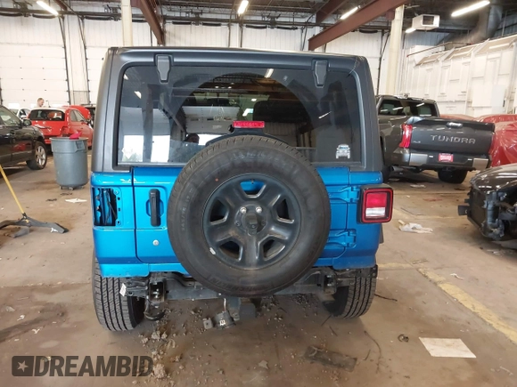 2021 Jeep Wrangler Unlimited Sport S with VIN 1C4HJXDG9MW797013, listed as a IAAI auction lot 41966754 with 53,583 mi miles. Bid and sale history available at carsss.com. Image 17.