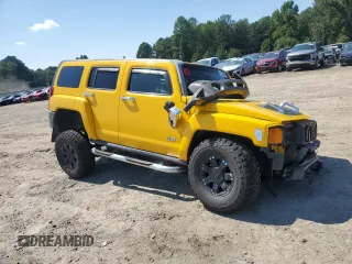 2006 Hummer H3 with VIN 5GTDN136968134789, listed as a Copart auction lot 72100094 with 184,161 mi miles and Salvage Title. Bid and sale history available at carsss.com. Image 4.