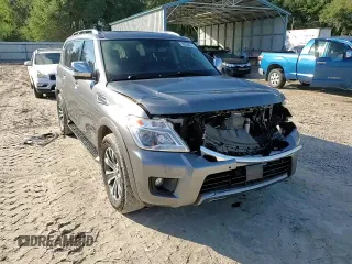 2019 Nissan Armada SV with VIN JN8AY2NC1K9584231, listed as a Copart auction lot 80300374 with 91,669 mi miles and Salvage Title. Bid and sale history available at carsss.com. Image 13.