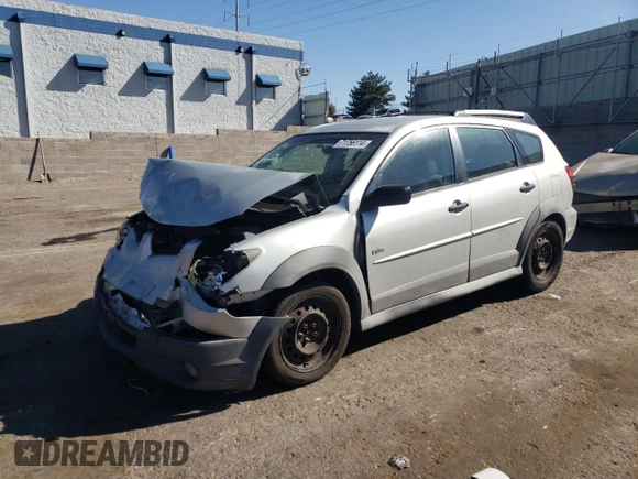 2004 Pontiac Vibe with VIN 5Y2SL64814Z426705, listed as a Copart auction lot 71756114 with 192,455 mi miles and Salvage Title. Bid and sale history available at carsss.com. Image 1.