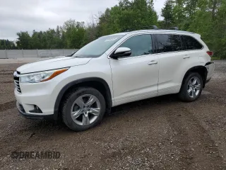 2014 Toyota Highlander Limited with VIN 5TDDKRFH1ES024406, listed as a Copart auction lot 62460525 with 172,598 mi miles and Clean title. Bid and sale history available at DreamBid. Image 1.