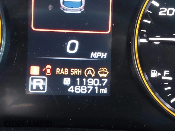 2022 Subaru Outback Wilderness with VIN 4S4BTGUDXN3146896, listed as a IAAI auction lot 41973092 with 46,871 mi miles and . Bid and sale history available at DreamBid. Image 7.