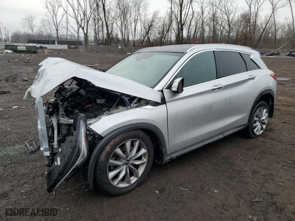 2020 Infiniti QX50 ESSENTIAL with VIN 3PCAJ5M31LF106868, listed as a Copart auction lot 43506925 with 0 mi miles and Salvage Title. Bid and sale history available at carsss.com. Image 1.