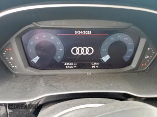 2023 Audi Q3 S line Premium with VIN WA1DECF35P1054849, listed as a Copart auction lot 58766615 with 43,588 mi miles and Salvage title. Bid and sale history available at DreamBid. Image 9.