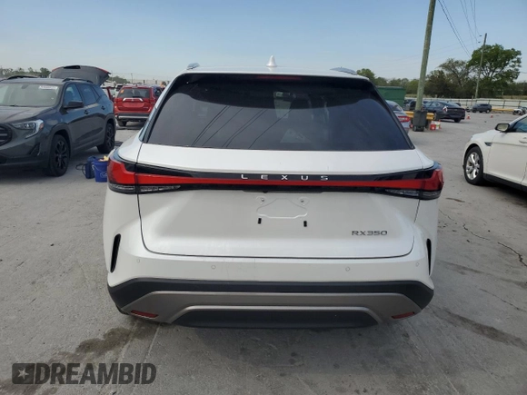 2024 Lexus RX 350 z VIN 2T2BAMBA0RC039771, wystawiony jako Copart lot #53537975 z przebiegiem 6 421 mil mil oraz Szkoda całkowita • Salvage title. Historia ofert i sprzedaży dostępna na DreamBid. Obrazek 6.