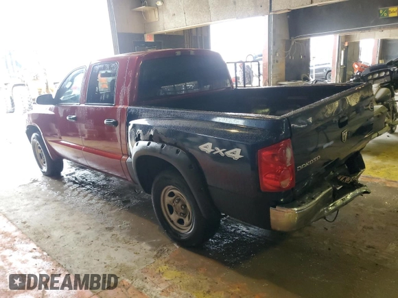 2006 Dodge Dakota ST with VIN 1D7HE28K36S592924, listed as a Copart auction lot 85108684 with Not Provided miles and Salvage Title. Bid and sale history available at carsss.com. Image 2.