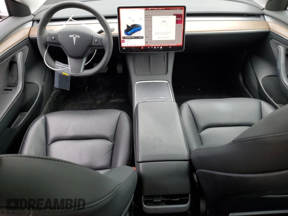 2023 Tesla Model 3 with VIN 5YJ3E1EA3PF474350, listed as a Copart auction lot 53819035 with 32,714 mi miles and Salvage Title. Bid and sale history available at DreamBid. Image 8.