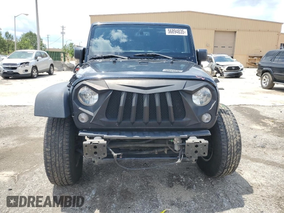 2017 Jeep Wrangler Unlimited Sport with VIN 1C4HJWDG0HL601932, listed as a Copart auction lot 56894835 with 178,525 mi miles and Salvage title. Bid and sale history available at DreamBid. Image 5.