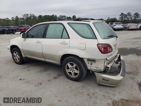 2000 Lexus RX 300 z VIN JT6GF10U3Y0062761, wystawiony jako Copart lot #44602235 z przebiegiem 234 749 mil mil oraz Szkoda całkowita • Salvage title. Historia ofert i sprzedaży dostępna na DreamBid. Obrazek 2.