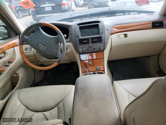 2004 Lexus LS 430 with VIN JTHBN36F940170241, listed as a Copart auction lot 54101155 with 264,471 mi miles and Clean Title. Bid and sale history available at carsss.com. Image 8.