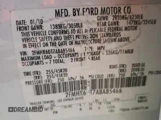 2010 Ford Flex Limited w/Ecoboost with VIN 2FMHK6DT7ABA85466, listed as a Copart auction lot 49815285 with 100,537 mi miles and Clean Title. Bid and sale history available at carsss.com. Image 13.