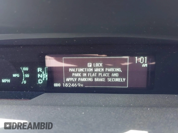 2012 Toyota Prius One with VIN JTDKN3DU3C5389068, listed as a IAAI auction lot 42145457 with 182,469 mi miles and . Bid and sale history available at DreamBid. Image 7.