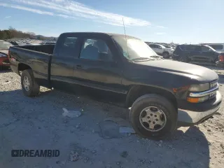 1999 Chevrolet Silverado 1500 LT with VIN 1GCEK19T9XE255438, listed as a Copart auction lot 50556165 with 185,557 mi miles and Salvage Title. Bid and sale history available at DreamBid. Image 4.