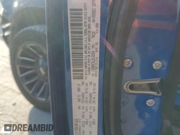 2018 Ram 1500 Express with VIN 1C6RR6FG2JS132324, listed as a Copart auction lot 41397535 with 102,551 mi miles and Salvage title. Bid and sale history available at DreamBid. Image 12.