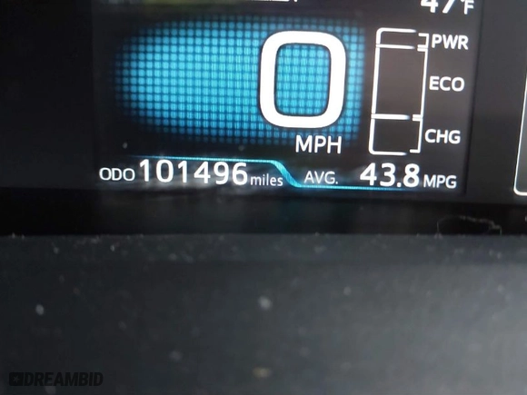 2016 Toyota Prius Two with VIN JTDKBRFU2G3523028, listed as a IAAI auction lot 41709054 with 101,496 mi miles. Bid and sale history available at carsss.com. Image 7.
