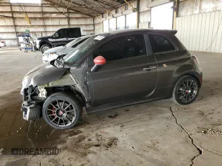 2015 FIAT 500 Abarth with VIN 3C3CFFFH2FT590391, listed as a Copart auction lot 44775295 with 97,162 mi miles and Salvage Title. Bid and sale history available at carsss.com. Image 1.