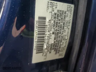 2010 Nissan Versa 1.8 S with VIN 3N1BC1APXAL377993, listed as a Copart auction lot 52870545 with 208,742 mi miles and Salvage Title. Bid and sale history available at carsss.com. Image 13.
