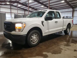 2021 Ford F-150 XL with VIN 1FTEX1CB4MKE66495, listed as a Copart auction lot 63427445 with 123,081 mi miles and Clean title. Bid and sale history available at DreamBid. Image 1.