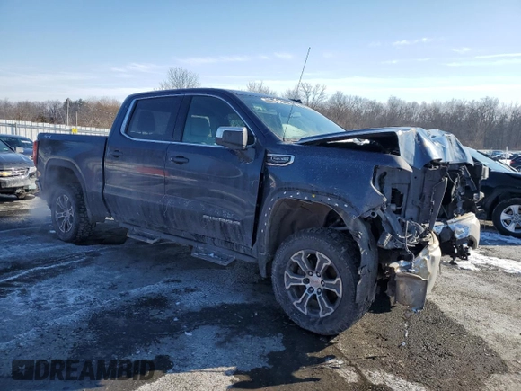 2019 GMC Sierra 1500 SLE z VIN 1GTU9BED0KZ400802, wystawiony jako Copart lot #41779505 z przebiegiem 145 627 mil mil oraz Szkoda całkowita • Salvage title. Historia ofert i sprzedaży dostępna na DreamBid. Obrazek 4.