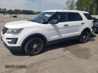 2016 Ford Utility Police Interceptor with VIN 1FM5K8AR6GGB53958, listed as a Copart auction lot 48754065 with 85,521 mi miles and Salvage Title. Bid and sale history available at carsss.com. Image 1.