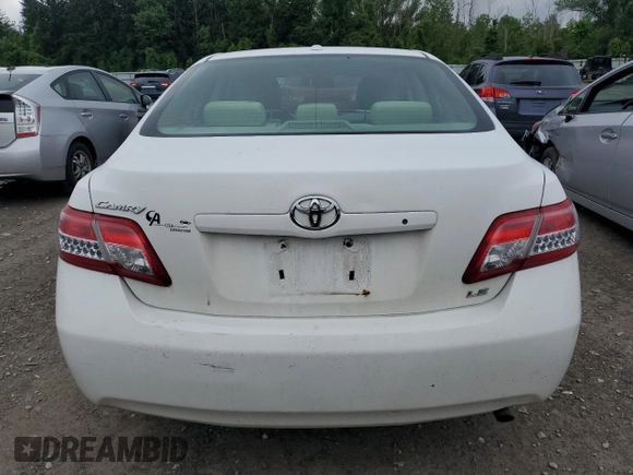2011 Toyota Camry LE with VIN 4T4BF3EK0BR188034, listed as a Copart auction lot 62454595 with 216,367 mi miles and Salvage title. Bid and sale history available at DreamBid. Image 6.