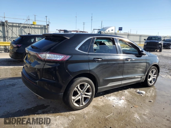 2015 Ford Edge Titanium with VIN 2FMTK4K83FBB39298, listed as a Copart auction lot 88142125 with 142,332 mi miles and Salvage Title. Bid and sale history available at carsss.com. Image 3.