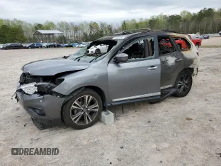 2020 Nissan Pathfinder Platinum with VIN 5N1DR2DN0LC605059, listed as a Copart auction lot 51507605 with Not provided miles and Salvage title. Bid and sale history available at DreamBid. Image 1.