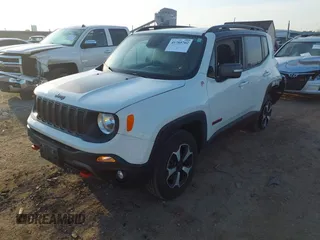 2019 Jeep Renegade Trailhawk with VIN ZACNJBC16KPK09448, listed as a IAAI auction lot 41785702 with 55,906 mi miles and . Bid and sale history available at DreamBid. Image 2.