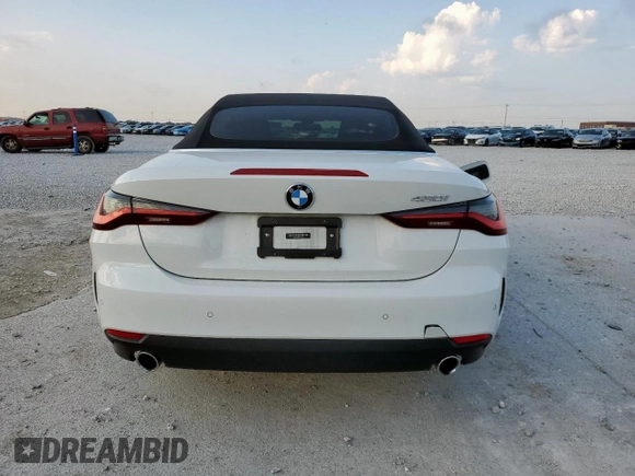 2021 BMW 4 Series 430i with VIN WBA23AT02MCG80425, listed as a Copart auction lot 59020905 with 32,198 mi miles and Salvage title. Bid and sale history available at DreamBid. Image 6.