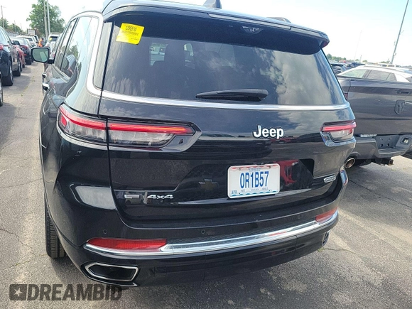 2021 Jeep Grand Cherokee Overland with VIN 1C4RJKDG7M8182214, listed as a IAAI auction lot 42796118 with 69,689 mi miles and . Bid and sale history available at DreamBid. Image 8.
