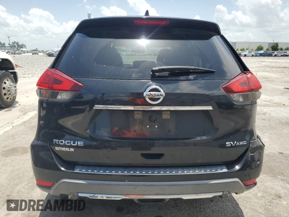 2017 Nissan Rogue SV with VIN KNMAT2MV6HP585747, listed as a Copart auction lot 60084945 with 96,604 mi miles and Salvage title. Bid and sale history available at DreamBid. Image 6.