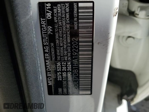 2017 Mercedes-Benz CLS 550 с VIN WDDLJ7DB1HA192202, выставлен на аукционе Copart как лот 88643635 с пробегом 41 284 миль миль и Чистый • Clean title. История ставок и продаж доступна на DreamBid. Изображение 12.