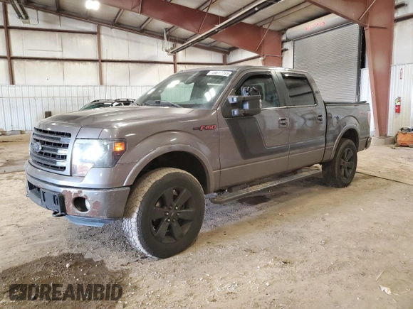 2014 Ford F-150 XL with VIN 1FTFW1ET3EFC87565, listed as a Copart auction lot 49617765 with 159,521 mi miles and Salvage Title. Bid and sale history available at carsss.com. Image 1.