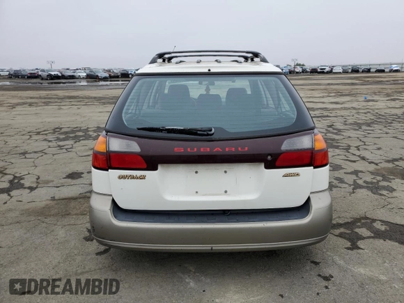 2000 Subaru Legacy Outback with VIN 4S3BH6653Y7651441, listed as a Copart auction lot 86209694 with Not provided miles and Salvage title. Bid and sale history available at DreamBid. Image 6.