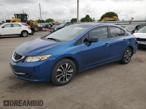 2013 Honda Civic LX z VIN 19XFB2F58DE073892, wystawiony jako Copart lot #59929815 z przebiegiem 166 562 mil mil oraz Szkoda całkowita • Salvage title. Historia ofert i sprzedaży dostępna na DreamBid. Obrazek 1.