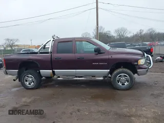 2004 Dodge 2500 SLT with VIN 3D7KU28D74G160366, listed as a IAAI auction lot 41982570 with 206,120 mi miles and . Bid and sale history available at DreamBid. Image 13.