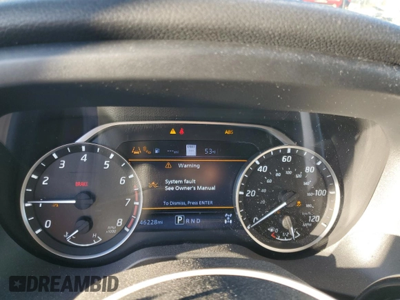 2020 Nissan Titan SL with VIN 1N6AA1ED6LN501062, listed as a Copart auction lot 48119575 with 46,228 mi miles and Salvage title. Bid and sale history available at DreamBid. Image 9.