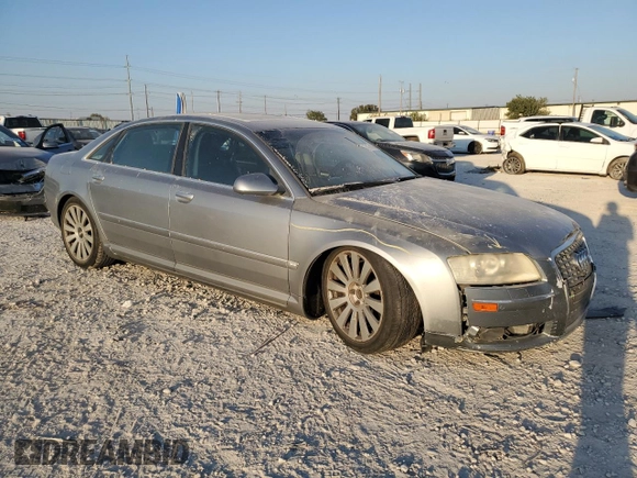 2006 Audi A8 4.2L with VIN WAUML44E26N021186, listed as a Copart auction lot 74382994 with Not provided miles and Salvage title. Bid and sale history available at DreamBid. Image 4.
