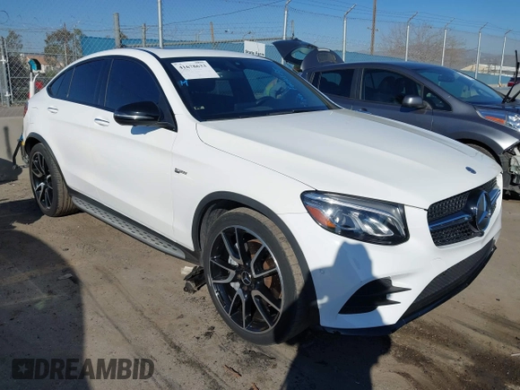 2019 Mercedes-Benz GLC with VIN WDC0J6EB2KF488453, listed as a IAAI auction lot 41678633 with 53,626 mi miles. Bid and sale history available at carsss.com. Image 1.