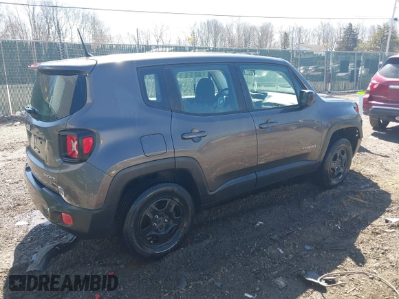 2017 Jeep Renegade Sport with VIN ZACCJBAB4HPF33738, listed as a IAAI auction lot 41754812 with 137,721 mi miles and . Bid and sale history available at carsss.com. Image 4.