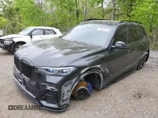 2020 BMW X7 xDrive40i z VIN 5UXCW2C06L9A01481, wystawiony jako Copart lot #57049785 z przebiegiem 79 687 mil mil oraz Czysty tytuł • Clean title. Historia ofert i sprzedaży dostępna na DreamBid. Obrazek 1.
