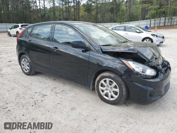 2013 Hyundai Accent GL with VIN KMHCT5AE0DU120967, listed as a Copart auction lot 51715835 with 77,517 mi miles and Salvage Title. Bid and sale history available at carsss.com. Image 4.