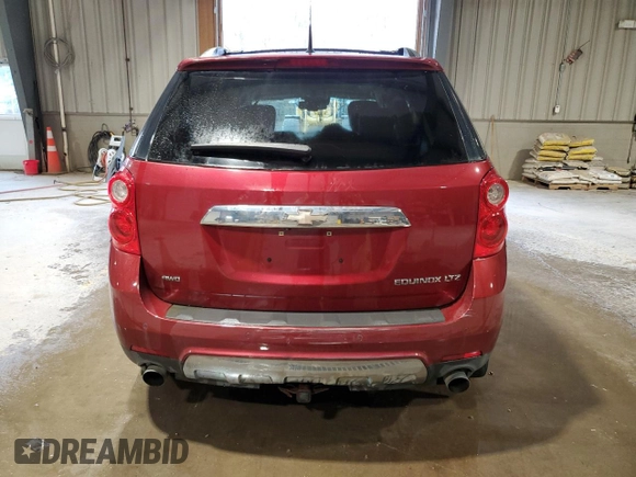 2012 Chevrolet Equinox LTZ with VIN 2GNFLGE54C6387167, listed as a Copart auction lot 51829385 with 81,352 mi miles and Clean Title. Bid and sale history available at carsss.com. Image 6.