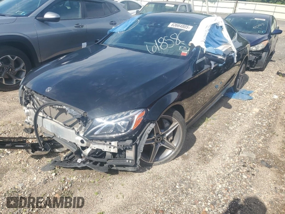2018 Mercedes-Benz C 300 with VIN WDDWJ4KB7JF618580, listed as a Copart auction lot 63664805 with Not provided miles and Non repairable. Bid and sale history available at DreamBid. Image 1.