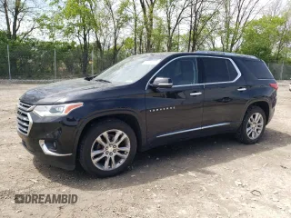 2019 Chevrolet Traverse High Country with VIN 1GNEVJKW4KJ261067, listed as a Copart auction lot 54598255 with 134,075 mi miles and Salvage title. Bid and sale history available at DreamBid. Image 1.