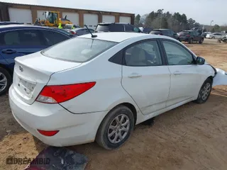 2013 Hyundai Accent GLS with VIN KMHCT4AEXDU346427, listed as a IAAI auction lot 41407399 with 202,696 mi miles. Bid and sale history available at carsss.com. Image 4.