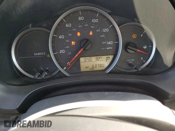 2013 Toyota Yaris L with VIN JTDJTUD39DD561836, listed as a Copart auction lot 69000494 with 63,780 mi miles and Salvage Title. Bid and sale history available at carsss.com. Image 9.